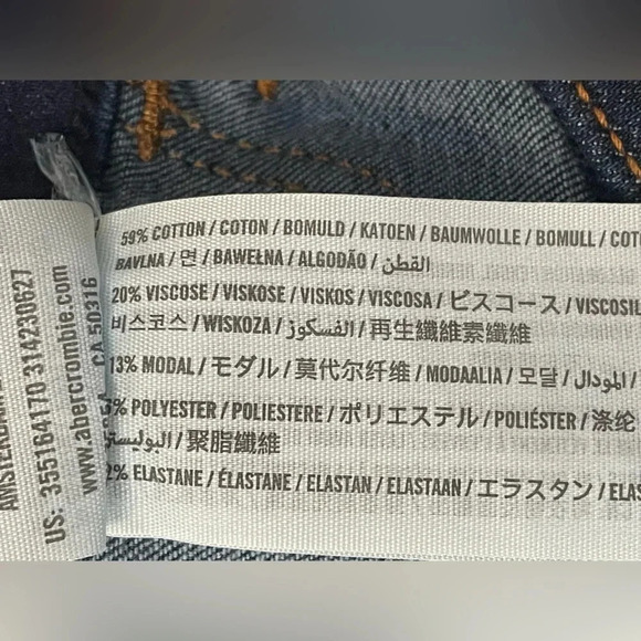 Hollister Low Rise Jean Jeggings Dark Wash Size 28 Advance Stretch - Picture 12 of 12